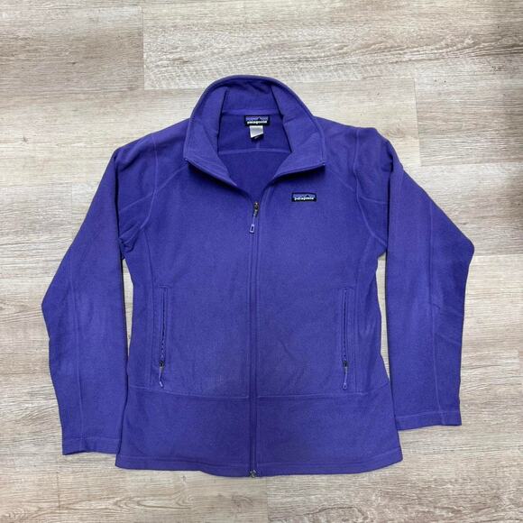 Purple patagonia fleece jacket zip up - Picture 1 of 8